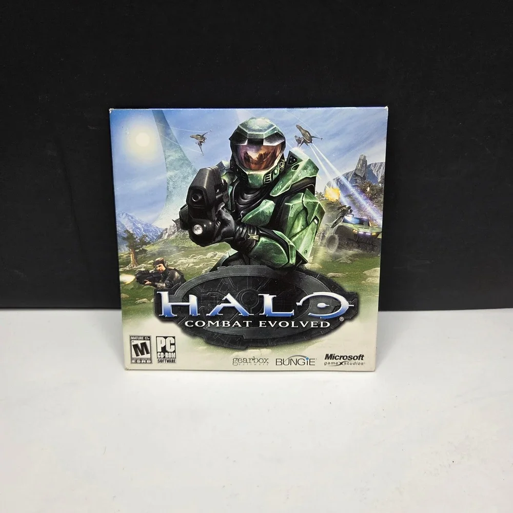 Halo Combat Evolved PC CD-ROM 2003 Video Game Master Chief Gearbox Bungie Vintag
